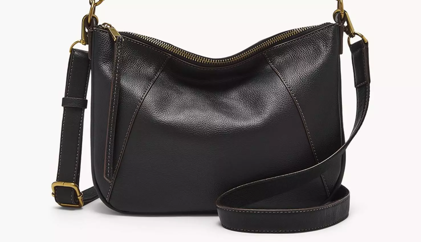 Fossil Skylar Crossbody Leather Black Tas Wanita - SHB2656-001