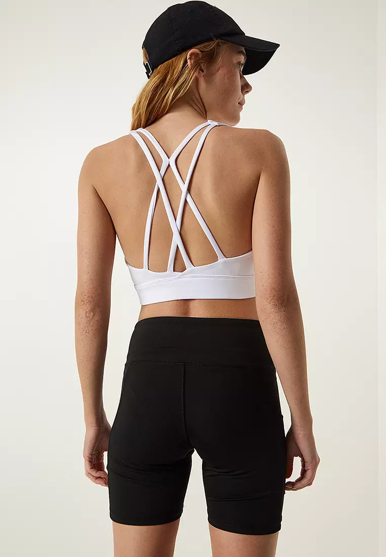 Cross Back Strappy Sports Bra