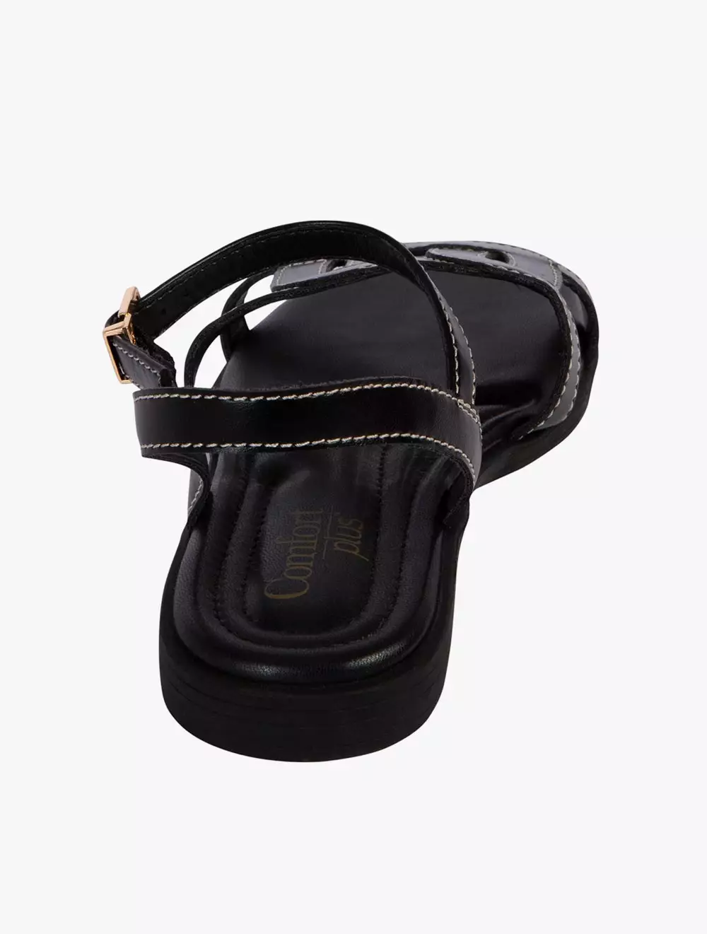 Payless Comfort Plus By Predictions Womens Viva Arch Sandals - Black_05