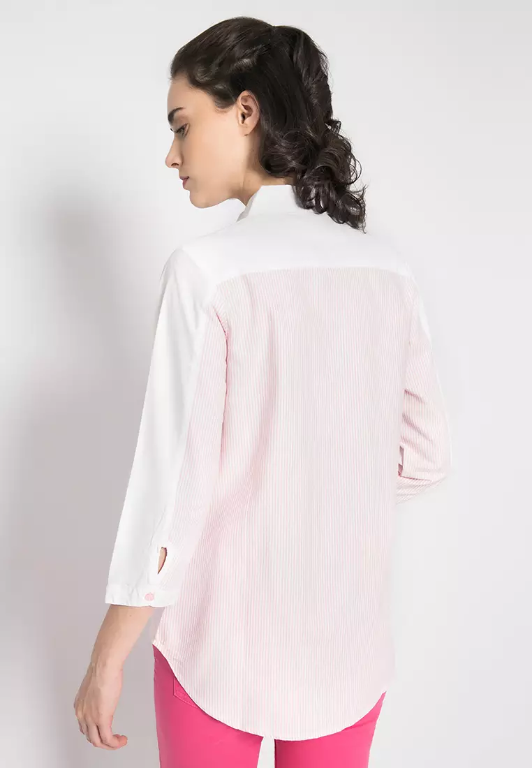 LGS - Regular Fit - Kemeja Wanita - White - LSH.384.O1444L.632.C-L/S