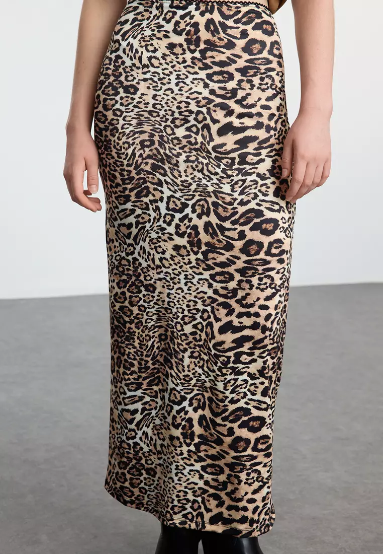 Leopard Midi Skirt