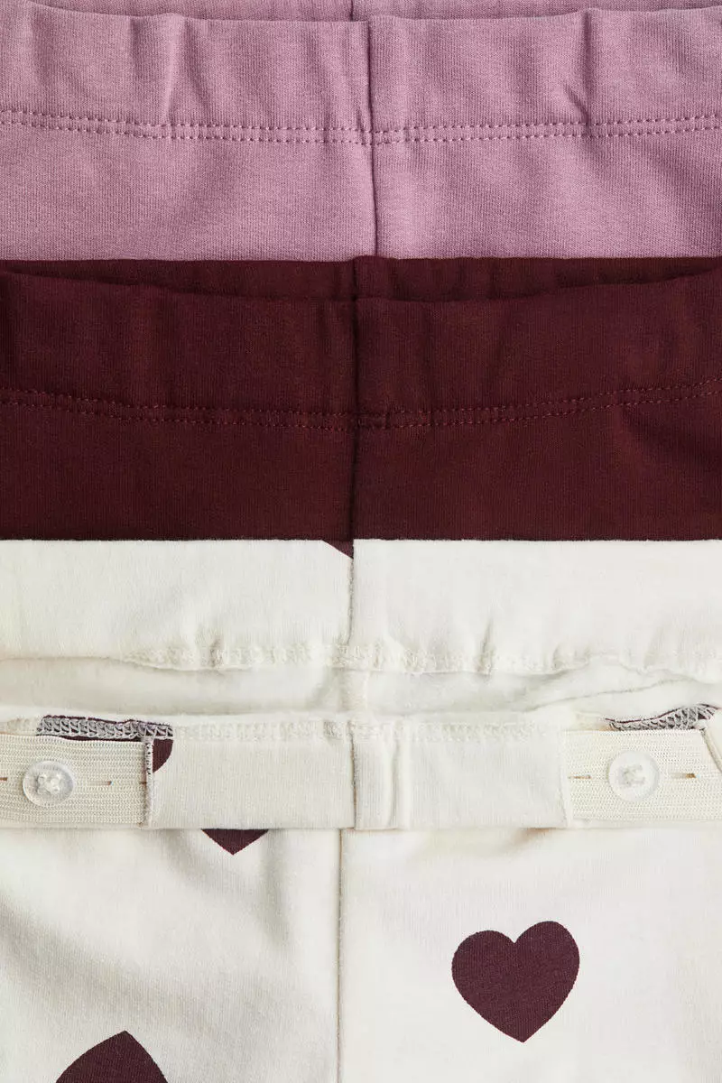3-pack brushed-inside jersey leggings