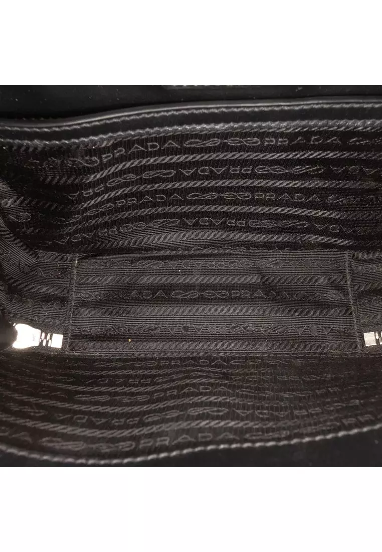 Pre-Loved Prada Saffiano Brique Crossbody