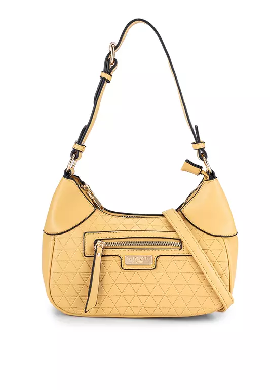 Debossed Convertible Satchel