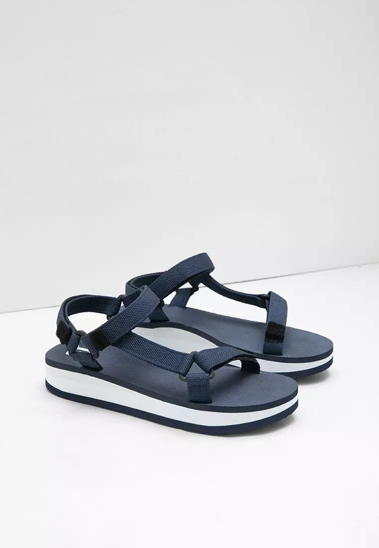 Sophie Sacha Febria Eva Sandals Navy