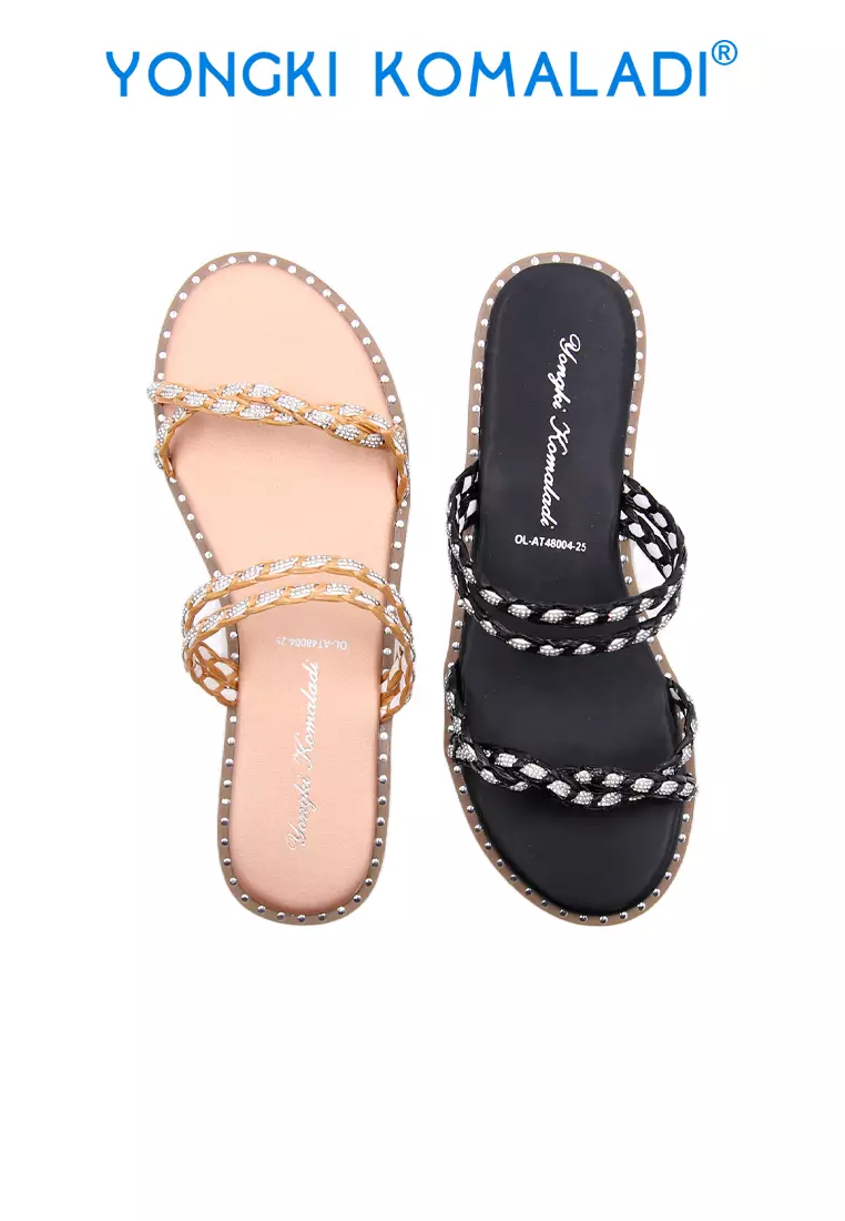 YONGKI KOMALADI ZAPHINE SANDAL PEREMPUAN OL-AT48004-25 ROSEGOLD