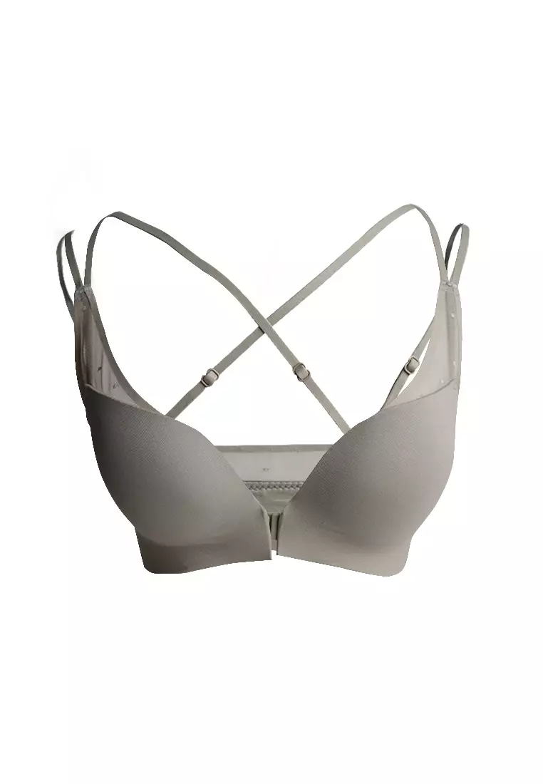 Buy Adam & Eve Front Clasp Light Padded Push Up Bra With Semi-Wide Wing  2024 Online