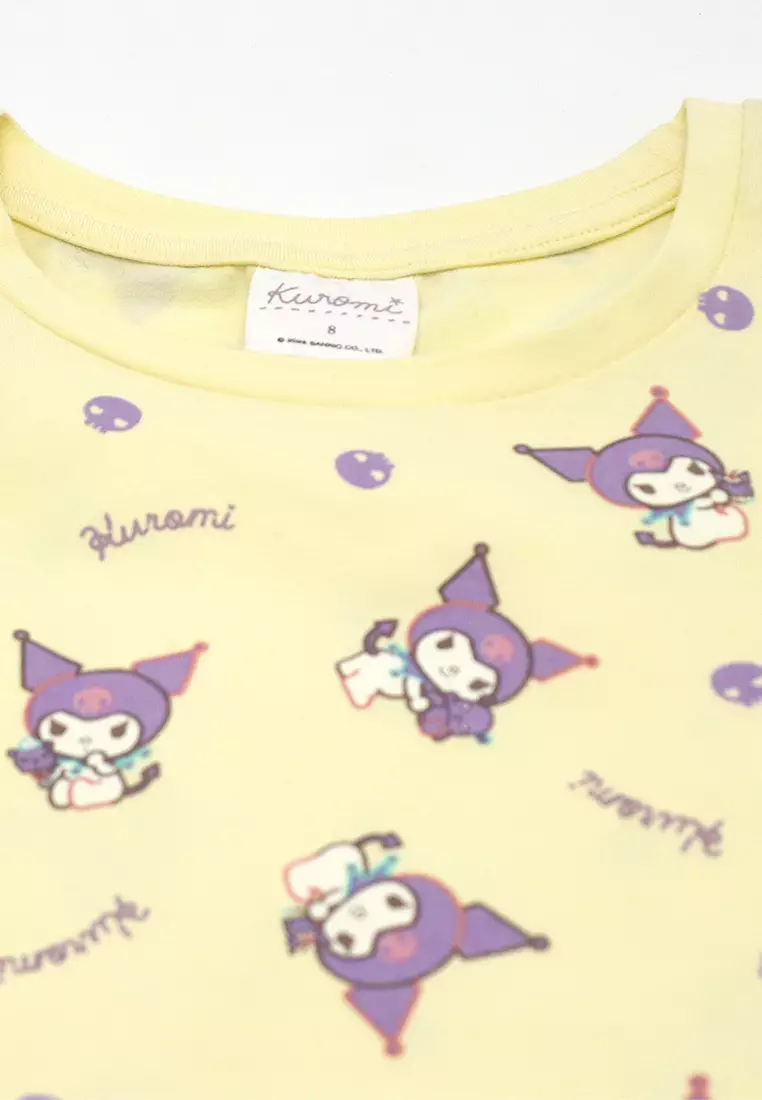 Girls Licensed Graphic Oversize T-Shirt "Kuromi All-Over"