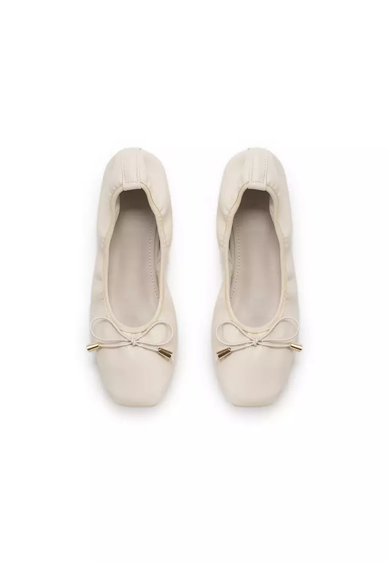 White sale ballet slippers