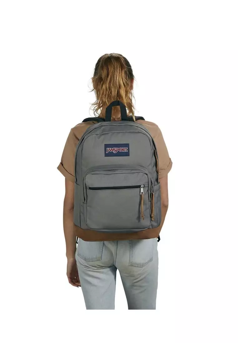 Grey jansport backpack sales