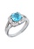 Elfi blue and silver Elfi Silver Blue Sapphire Ring R11 Silver EL186AC0RR6MMY_1