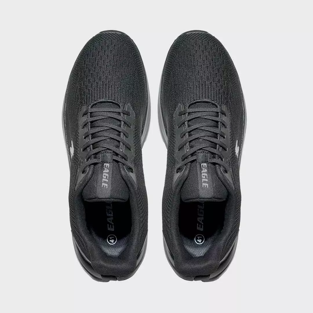 Eagle Sepatu Sneakers Lifestyle Bravio - HITAM/HITAM