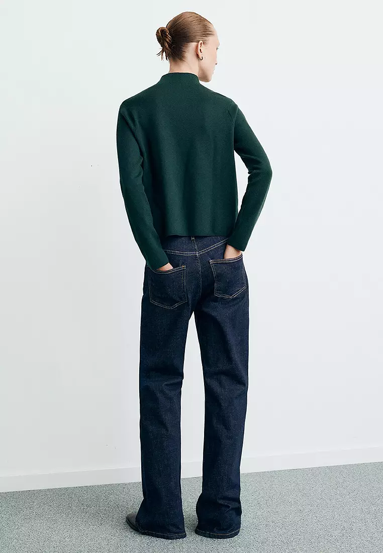 Knitted Sweater With Perkins Neck
