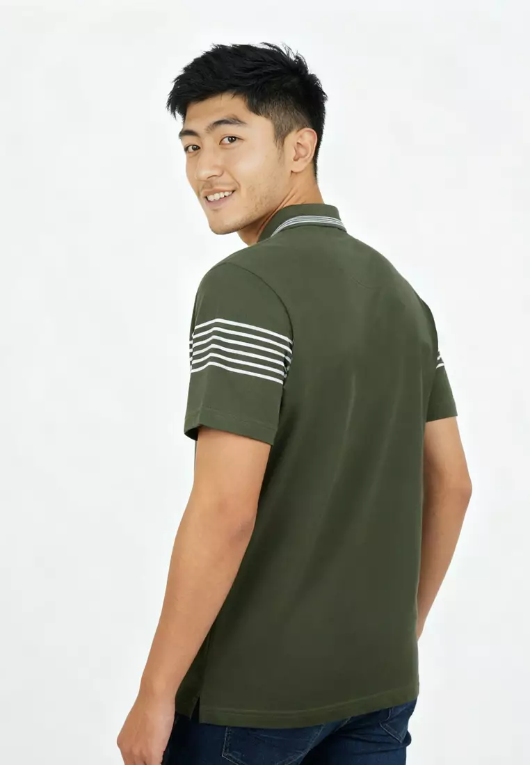 Ricket Stripe Pique Polo Shirt