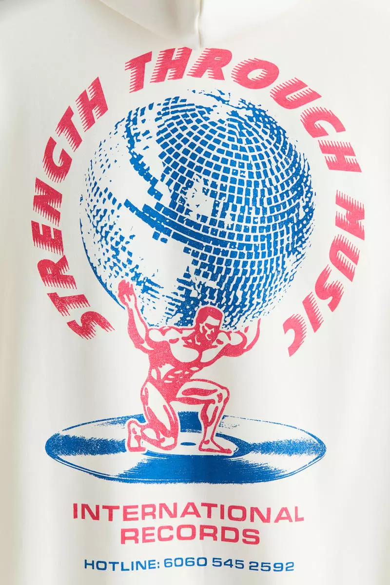 Relaxed Fit Printed hoodie