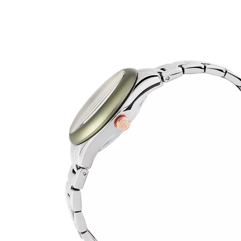 Jam Tangan Wanita Alexandre Christie Passion AC 2A85 BF BSSGN Ladies Green Dial Stainless Steel Strap