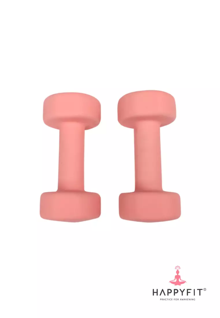 HAPPYFIT - Neoprene Non Slip Dumbbell 4 KG (2 PCS) - Pink