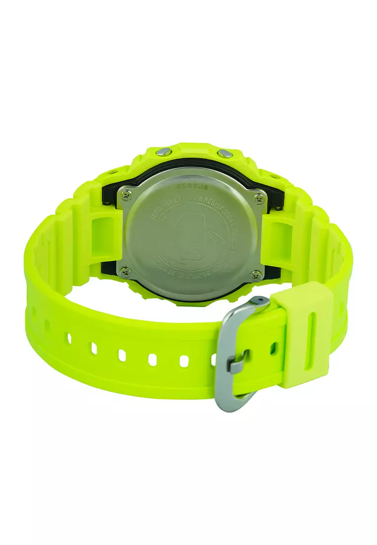 Casio G-Shock DW-5600EP-9D Lime Green Resin Band - Jam Tangan Digital Unisex