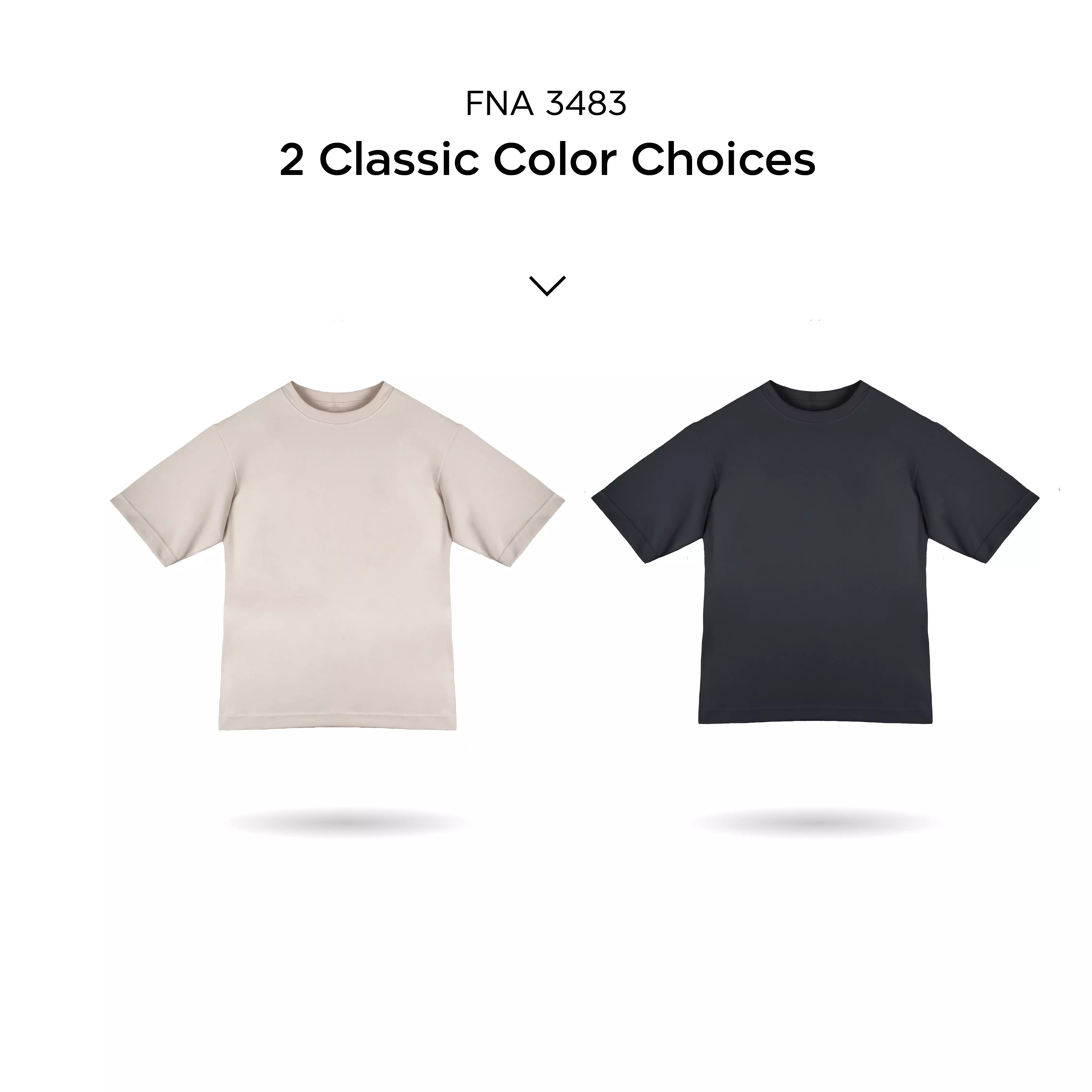 FN Oversized T-Shirt 1 pcs FNA 3483 - Onyx