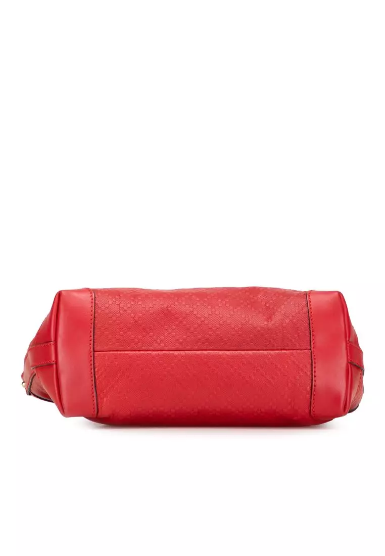 Pre-Loved Gucci Small Diamante Leather Craft Tote