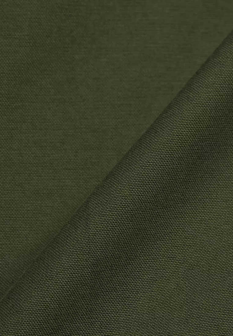 Manzone Kemeja Lengan Pendek Pria Slim Fit Kobe - Olive