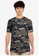 French Connection black Frog Skin Camo T-shirt F48FFAAD64D00BGS_1