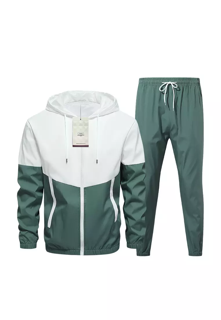 Ubuy Track Pants With Zipper Fly Zoulee Men's Open-Bottom Cotton