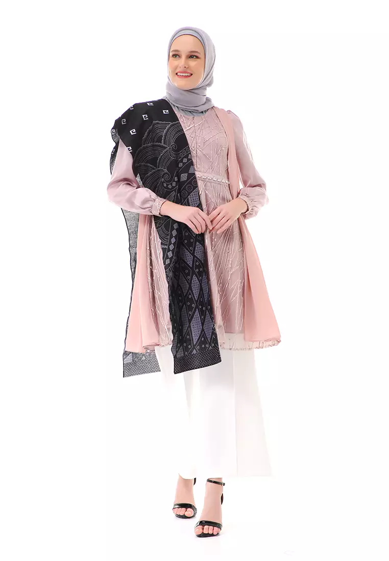 Zakila Tunik Batik Atasan Wanita Couple Series High Quality - Rose Gold