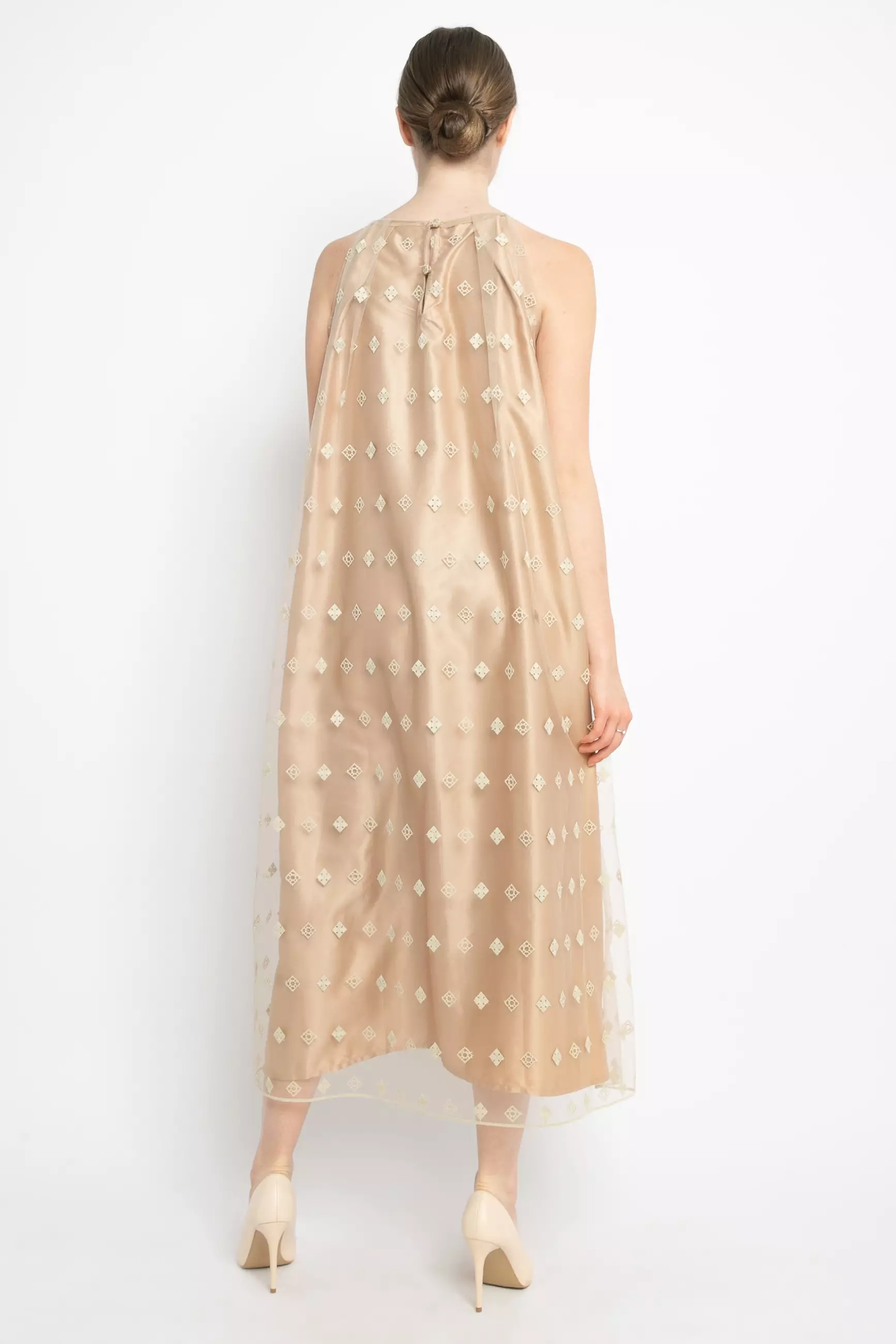 Eleena Halter Dress in Sand