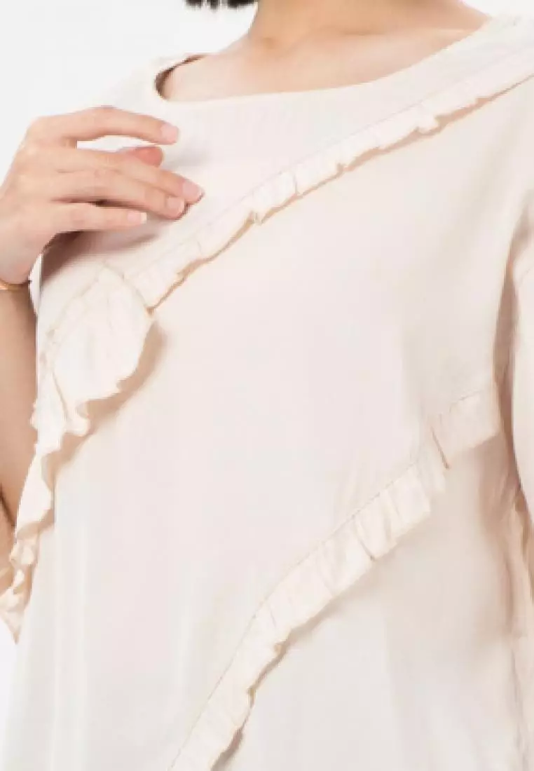 Frill Oversized Blouse