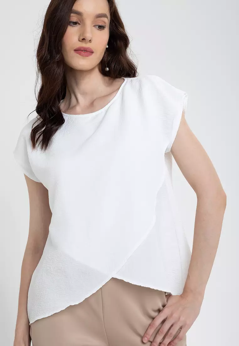 Lyca Continuous Sleeve Tulip Hem Top