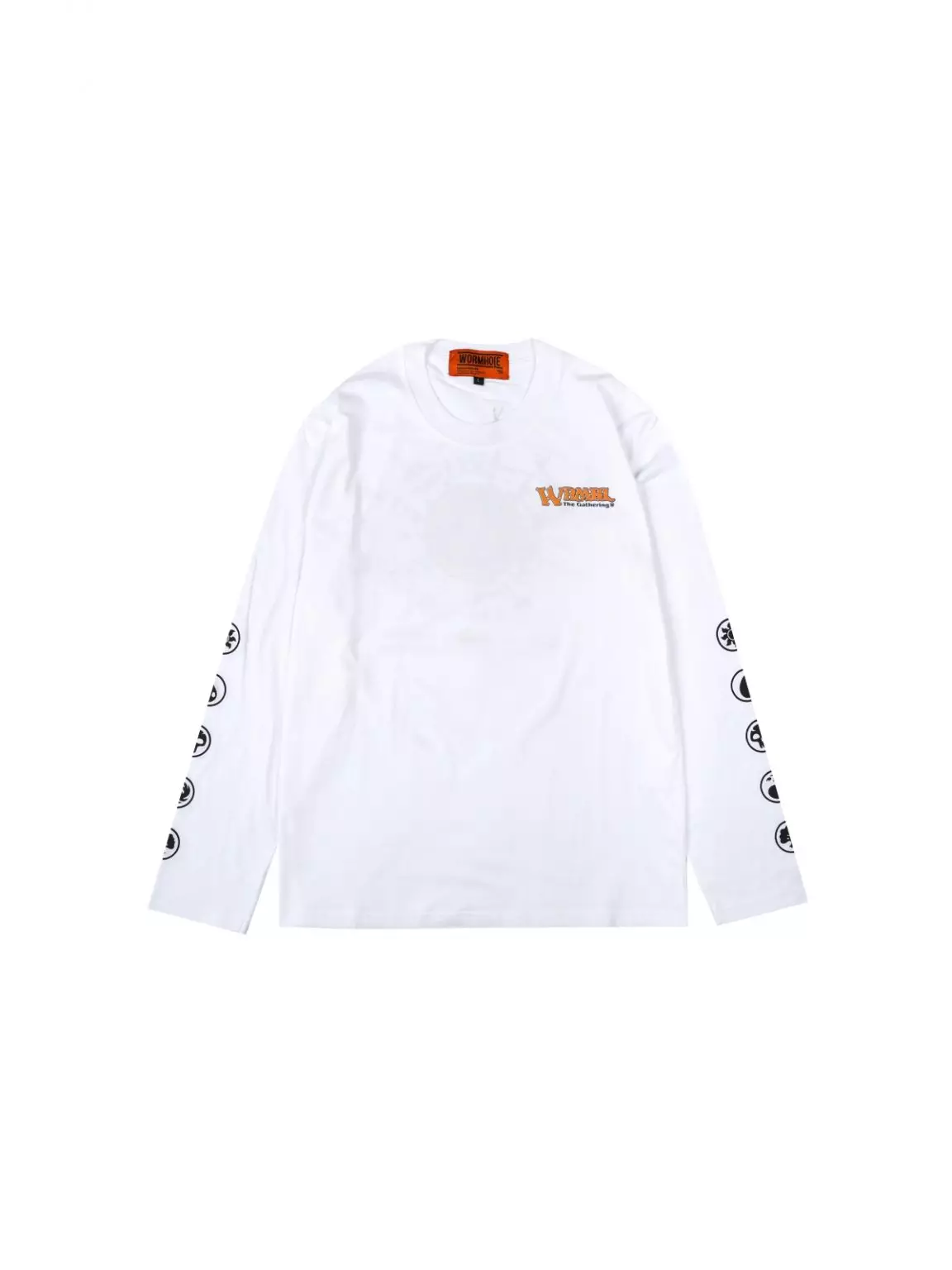 Jual WORMHOLE Wormhole Black Lotus Long Sleeve Tee White Original 2024 ...