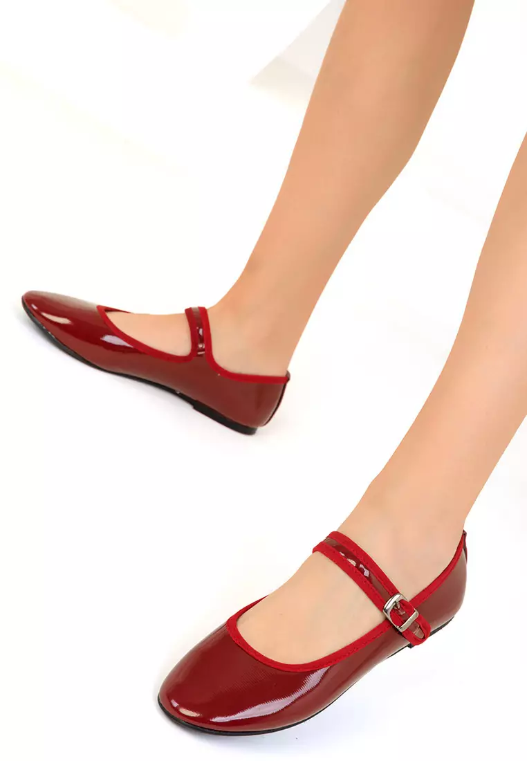 Buckle Mary Jane Flats