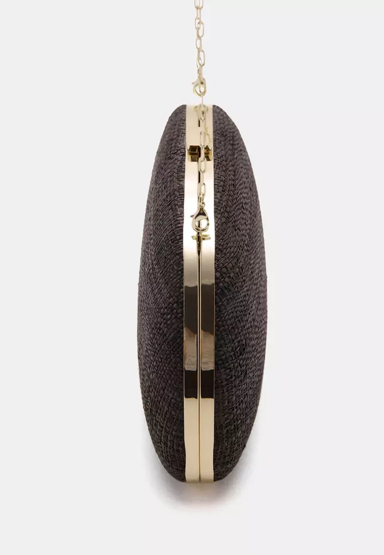 Natural Fiber Clutch Bag