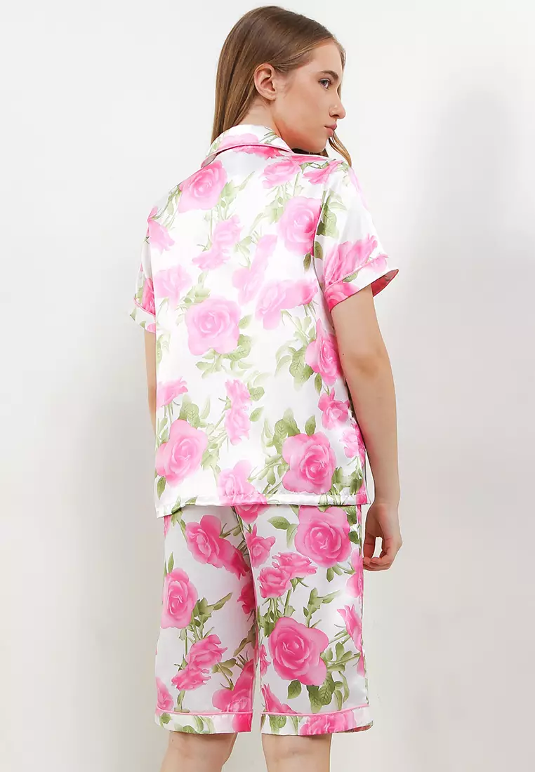 Anne Wintours Mens Red Pyjama Shorts Anne Wintours Silk Pyjama