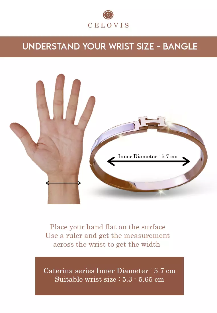 Caterina Mother of Pearl Bangle in Rose Gold