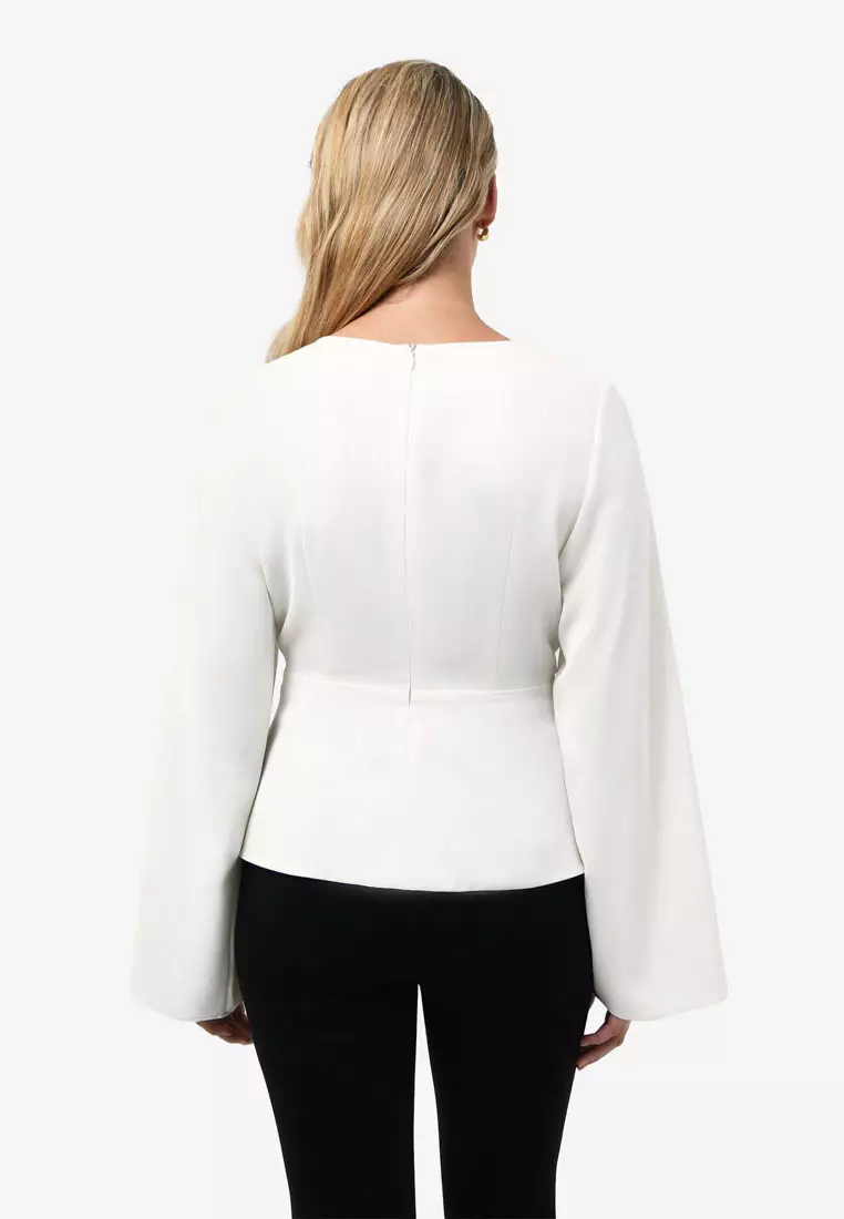 Melody Long Sleeve Draped Top