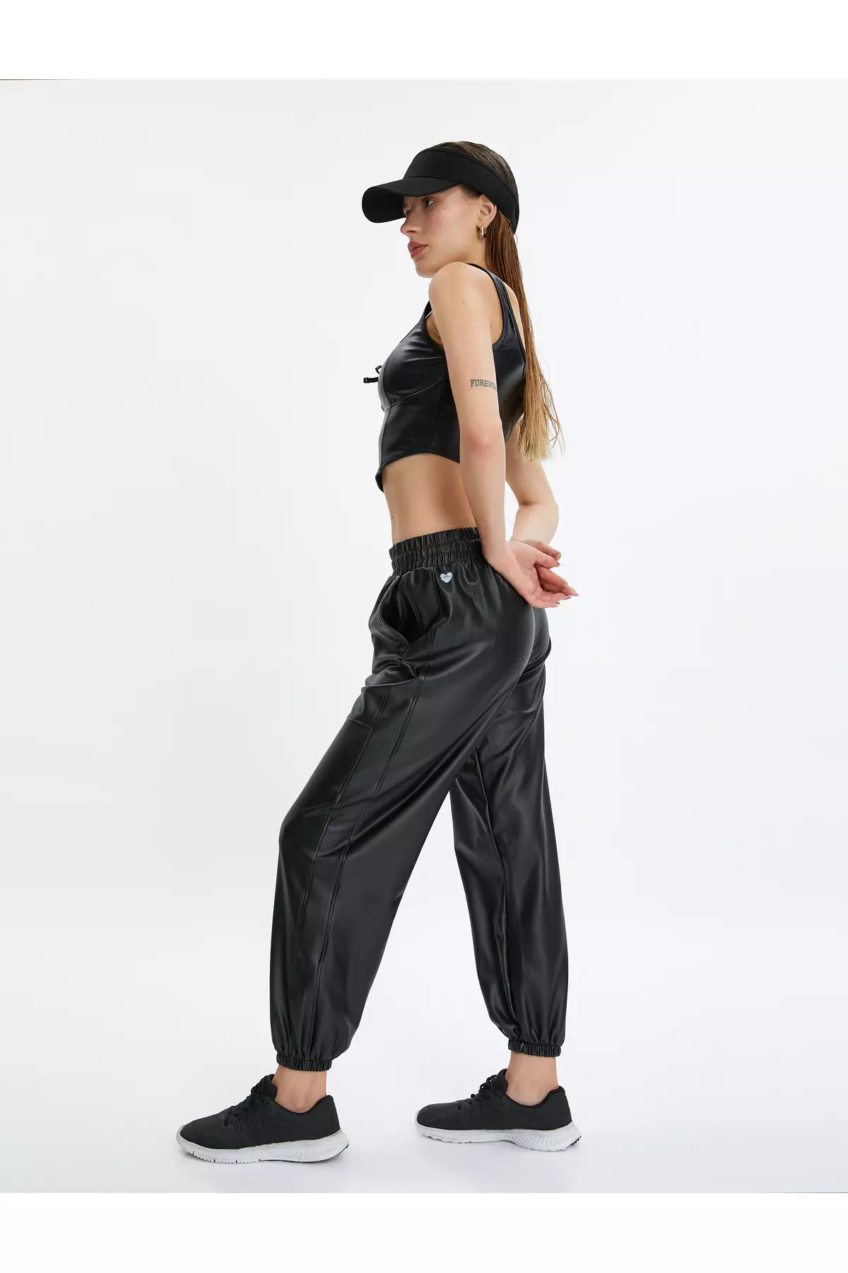 Buy KOTON Raised Leather Look Jogger Sweatpants 2023 Online