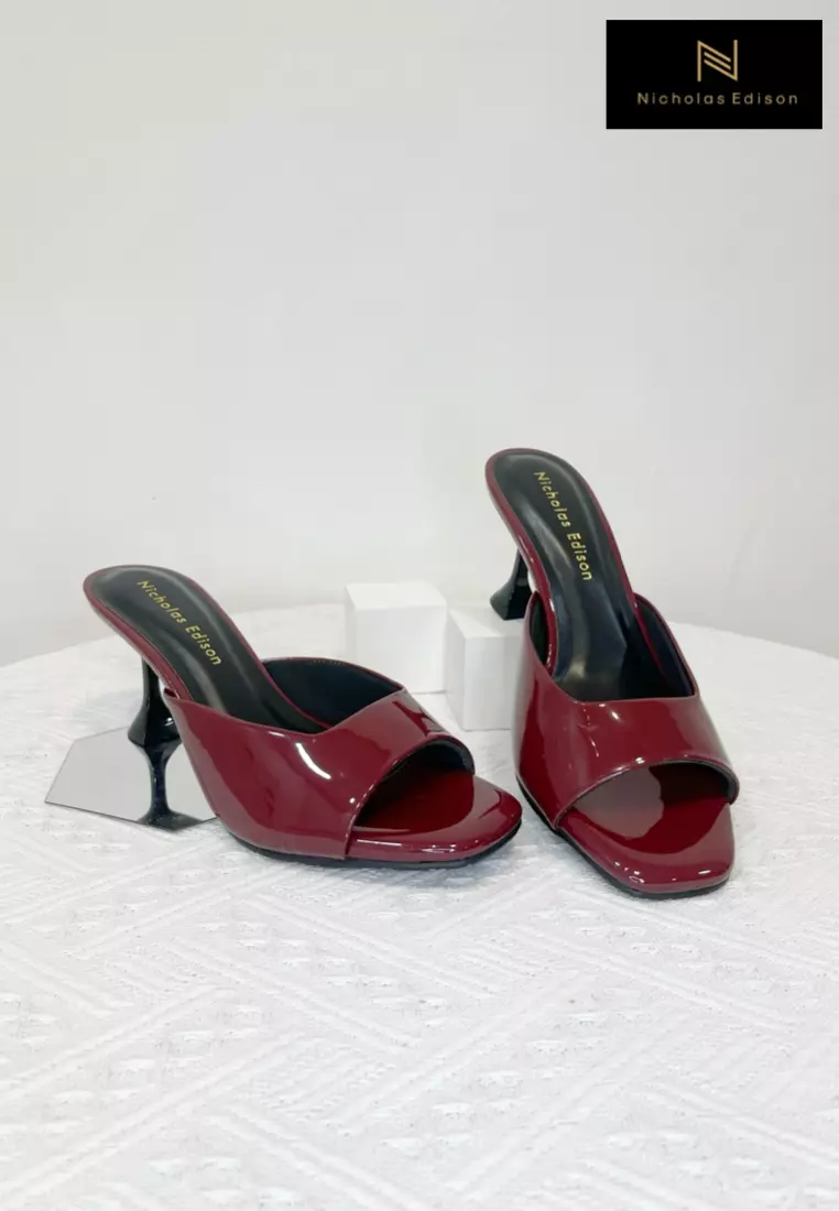 Nicholas Edison Heel Fika Maroon