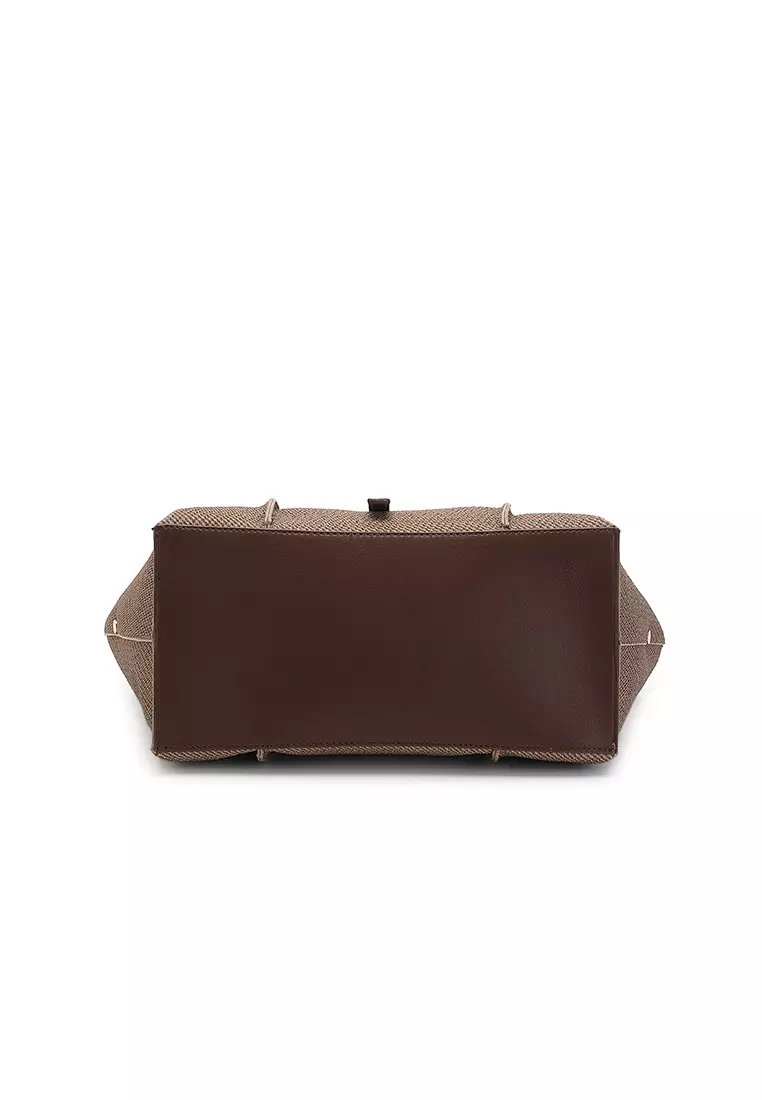 Women's Top Handle Bag / Sling Bag / Crossbody Bag / Shoulder Bag (手拿袋 / 斜孭袋 / 單肩包) - 棕色