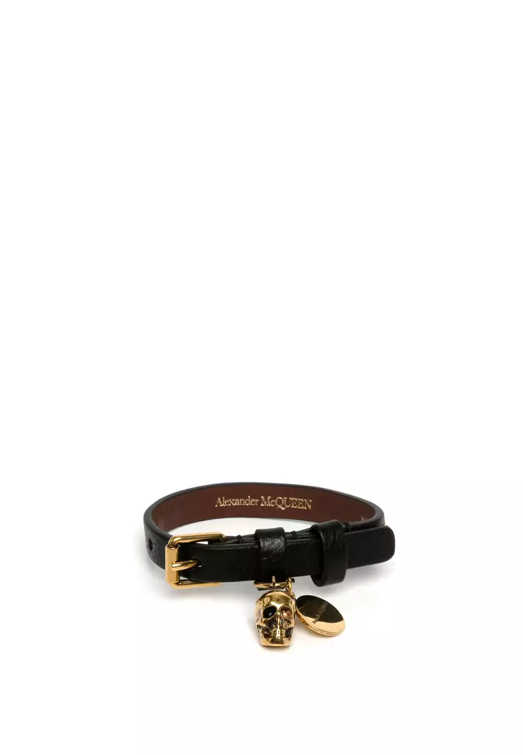 Buy Alexander McQueen Alexander McQueen Calfskin Leather Bracelet