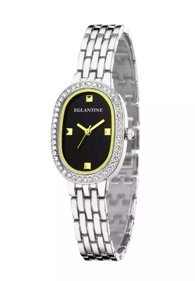 Seasonal Gift Set Value Deal - La Niçoise Ultra Light Ladies Metal Alloy Quartz Watch, Black Dial, Alloy Bracelet + Stainless Steel Trending Bubble Ring