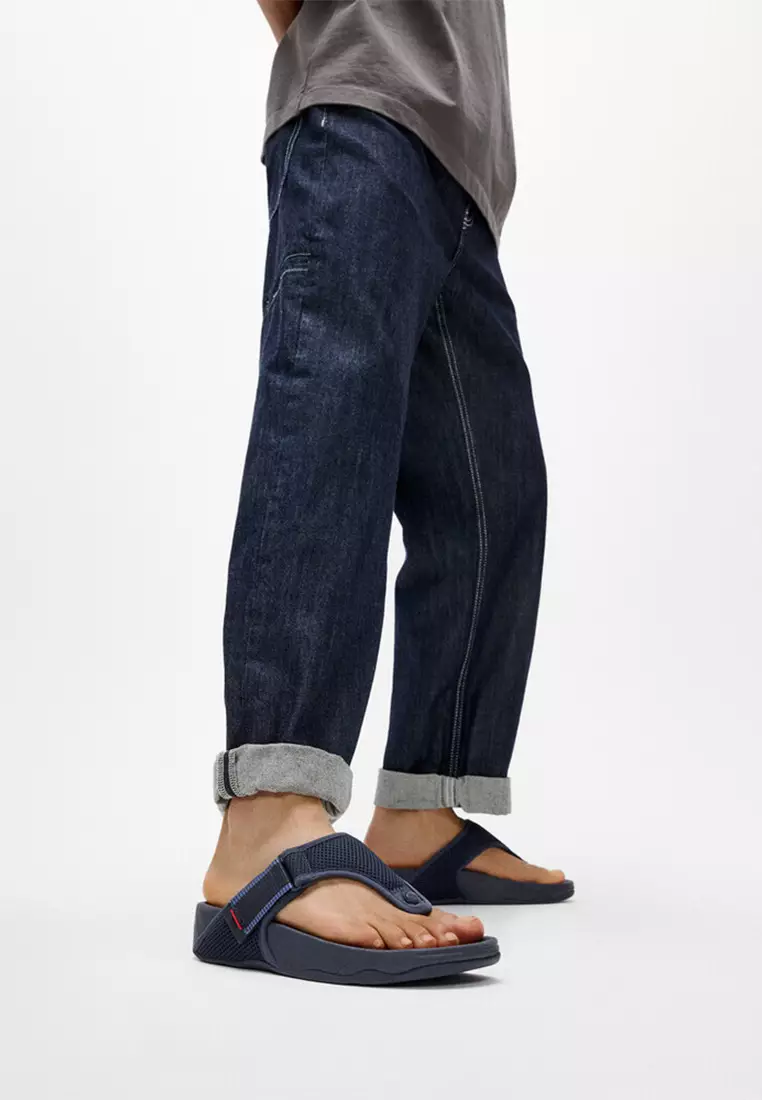 Trakk Mens Adjustable Water-resistant Mesh Toe-post Sandals