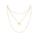 Glamorousky silver Simple Fashion Plated Gold Star Pendant with Layered Necklace 330BCAC26B15AFGS_1