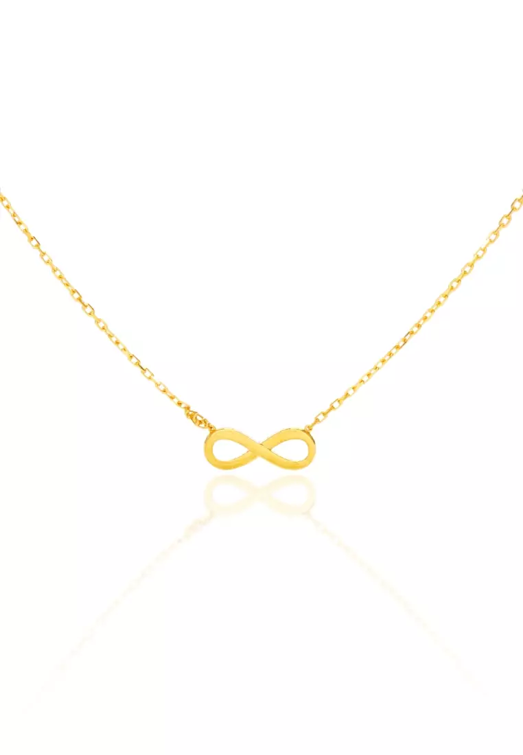 Real gold hotsell infinity necklace