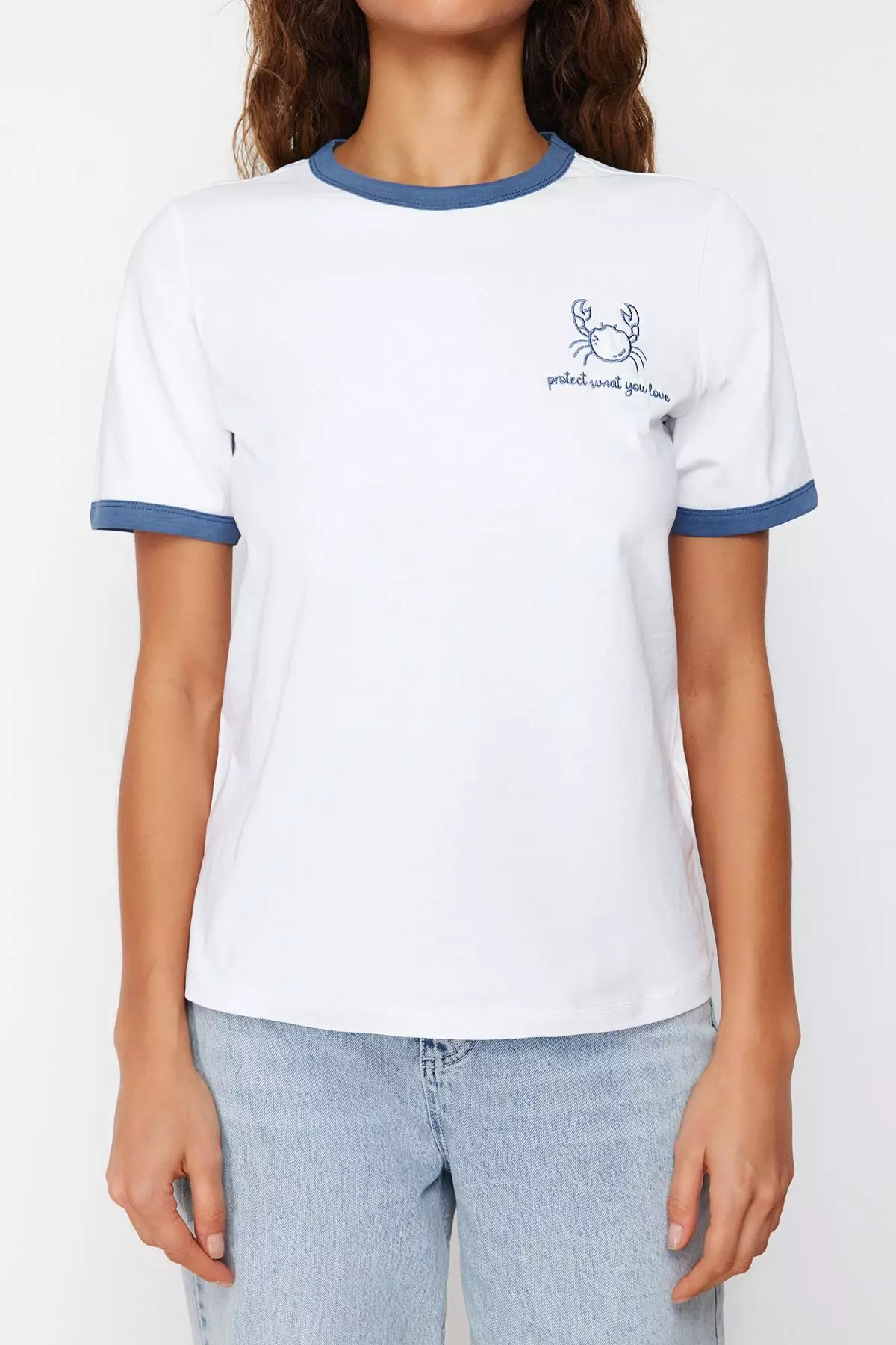 Cotton Embroidery T-Shirt