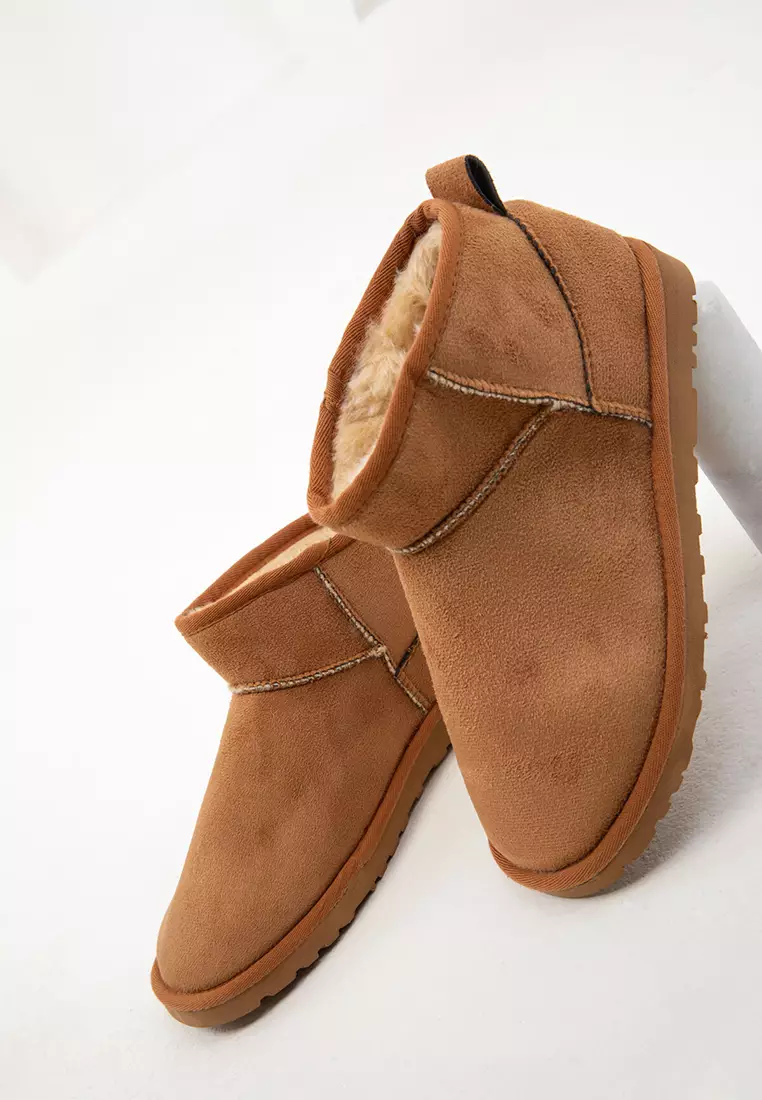 Tan Suede Women's Boots - 20024 Model Bootie