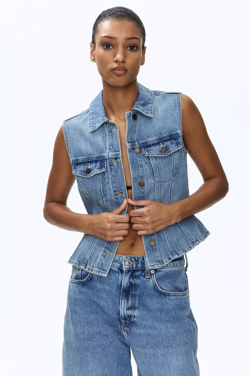 Denim waistcoat