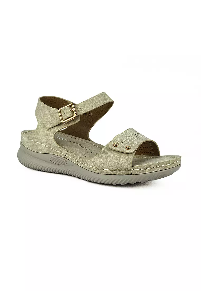 Discount on Mario D' boro Runway  shoes - SKU: Women's Flats Sandals LW 26219 Beige C46