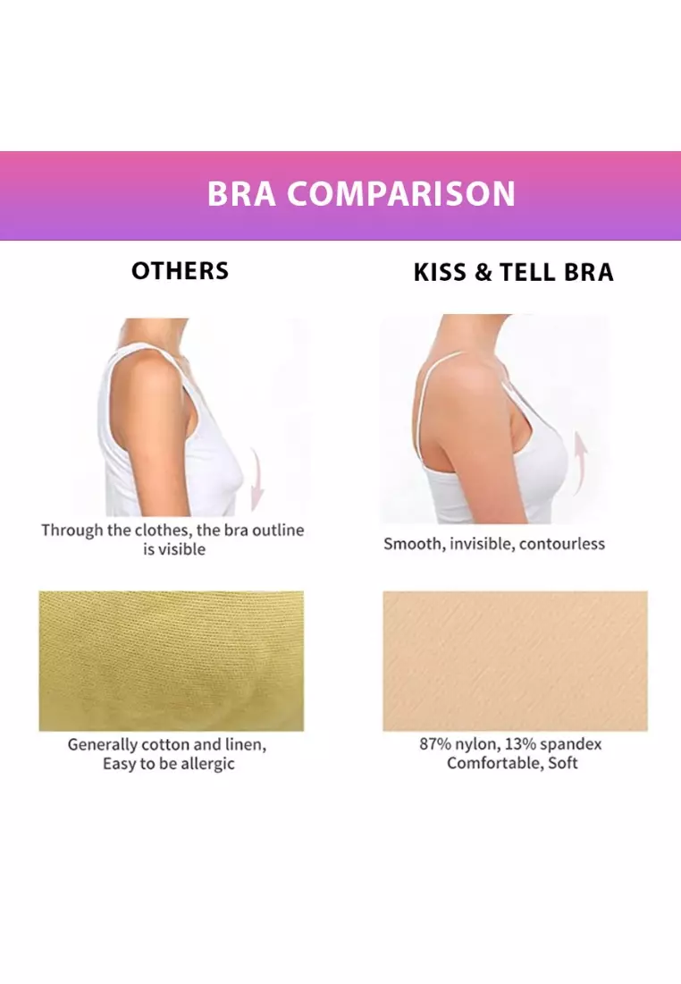 2 Pack Lexi Thick Push Up Stick On Nubra in Nude Seamless Invisible Reusable Adhesive Stick on Wedding Bra 隐形聚拢胸